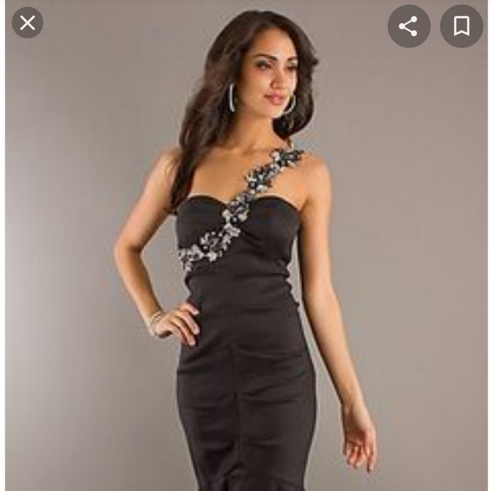 NWT Xscape Silver Grey mermaid dress